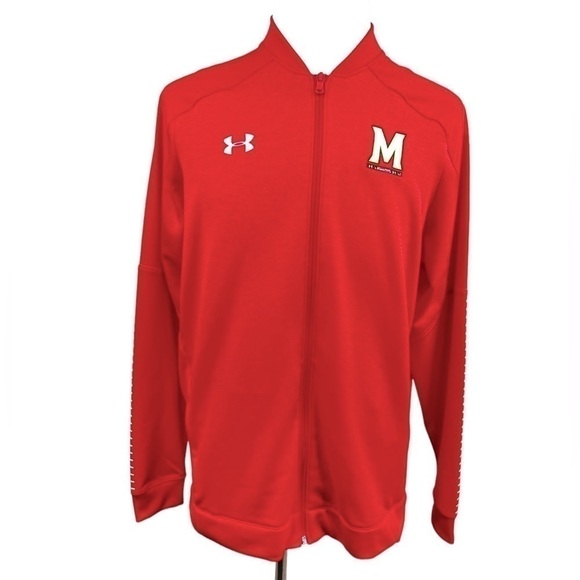 Under Armour Men's Maryland Terrapins Full Zip Knit Warm-Up Jacket - Picture 1 of 11